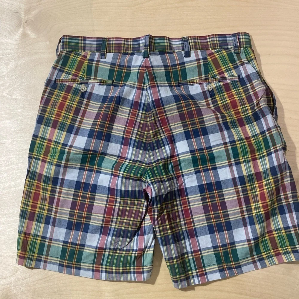 Polo by Ralph Lauren Men's Colorful Plaid Shorts 34 (OK)